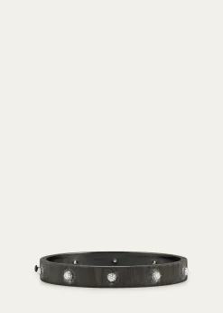 BuccellatiMacri Classica Bangle, Black Gold, 8mm