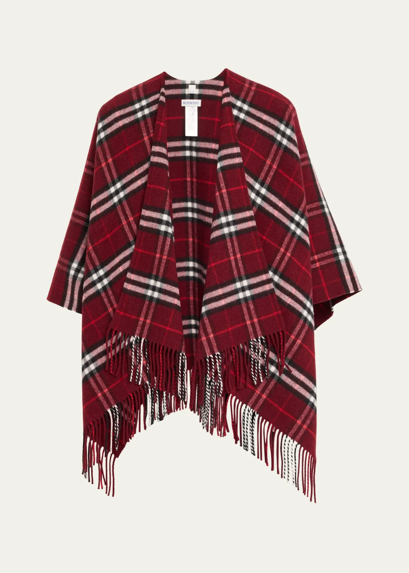BurberryCharlotte Check Wool Cashmere Cape