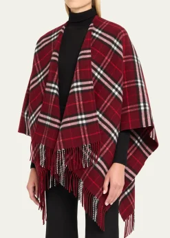 BurberryCharlotte Check Wool Cashmere Cape