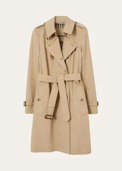 BurberryChelsea Belted Double-Breasted Trench Coat