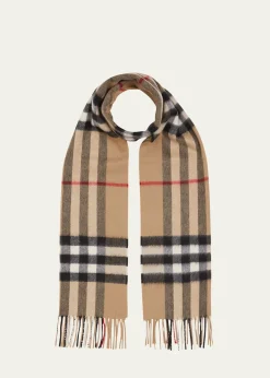 BurberryGiant Check Cashmere Scarf