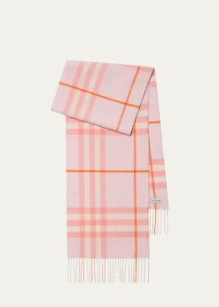 BurberryGiant Check Cashmere Scarf