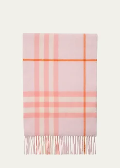 BurberryGiant Check Cashmere Scarf