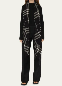 BurberryGiant Check Wool Scarf