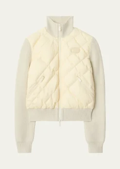 BurberryKelsey Quilted Knit Combo Jacket