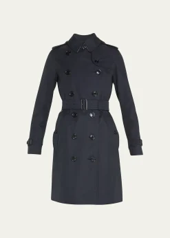 BurberryKensington Heritage Belted Long Trench Coat