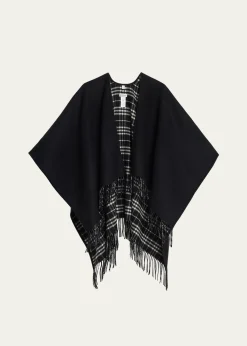 BurberryReversible Check Wool Cape