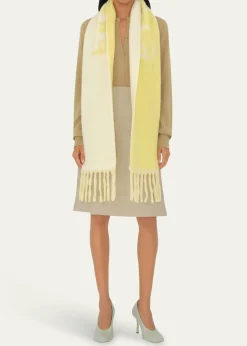 BurberryReversible Fringe Wool Scarf