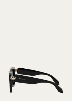 BVLGARISerpenti Acetate Butterfly Sunglasses