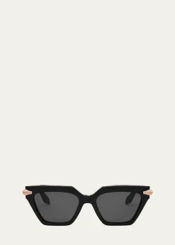 BVLGARISerpenti Acetate & Nylon Cat-Eye Sunglasses