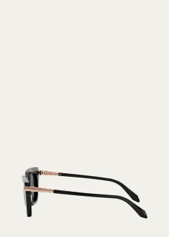 BVLGARISerpenti Acetate & Nylon Cat-Eye Sunglasses