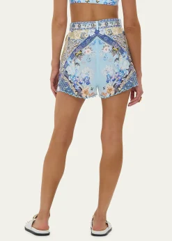 CamillaAl Manial Palace Memoirs Tuck-Front Shorts