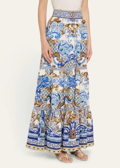 CamillaAzul Adventures High-Waisted Tiered Skirt