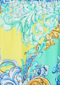 CamillaDial Up The Tiles Off-Shoulder Mini Dress
