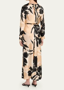 Cara CaraMontgomery Silk Midi Dress