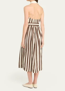 Cara CaraQuentin Belted Halter Midi Dress