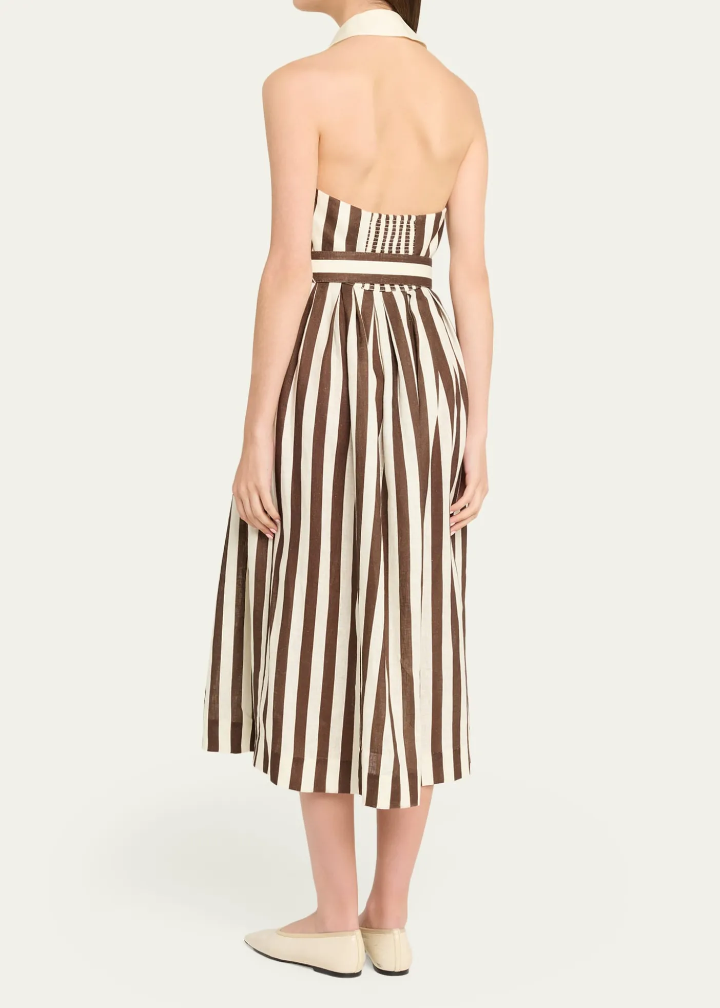 Cara CaraQuentin Belted Halter Midi Dress