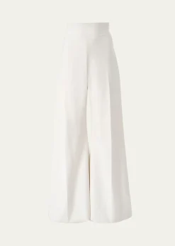 Carolina HerreraDiane High-Rise Wool Wide-Leg Pants