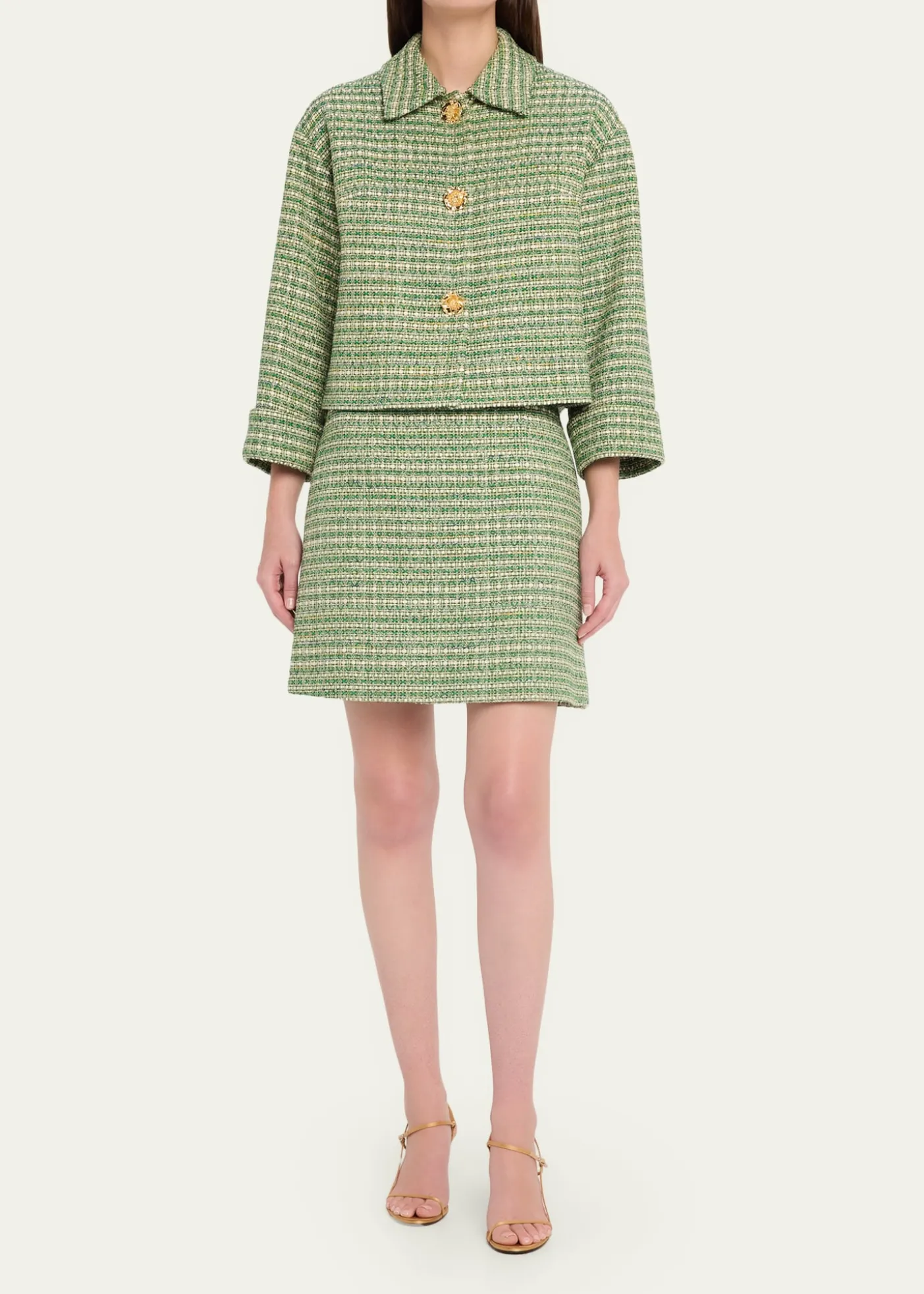 Carolina HerreraTweed Mini Skirt
