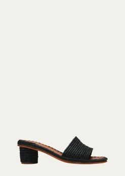 Carrie ForbesBou Woven Slide Sandals