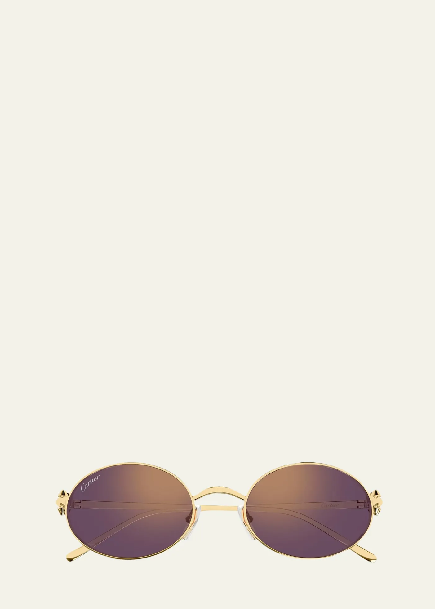 CartierClash de Cartier 52mm Oval Metal Sunglasses