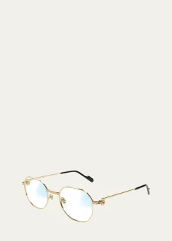 CartierRound Photochromic Metal Sunglasses