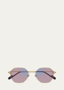 CartierRound Photochromic Metal Sunglasses