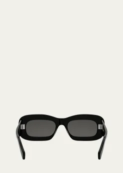 CelineBold 3 Dots Acetate Rectangle Sunglasses