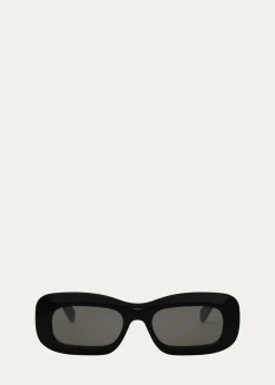 CelineBold 3 Dots Acetate Rectangle Sunglasses