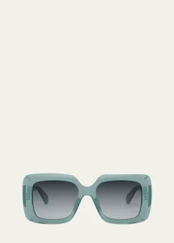 CelineBold 3 Dots Acetate Square Sunglasses