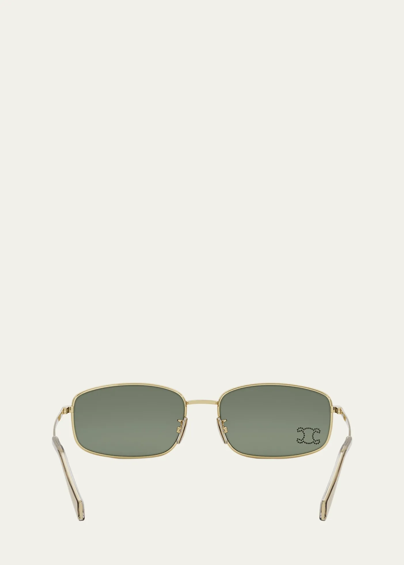 CelineEmbellished Triomphe Metal Rectangle Sunglasses