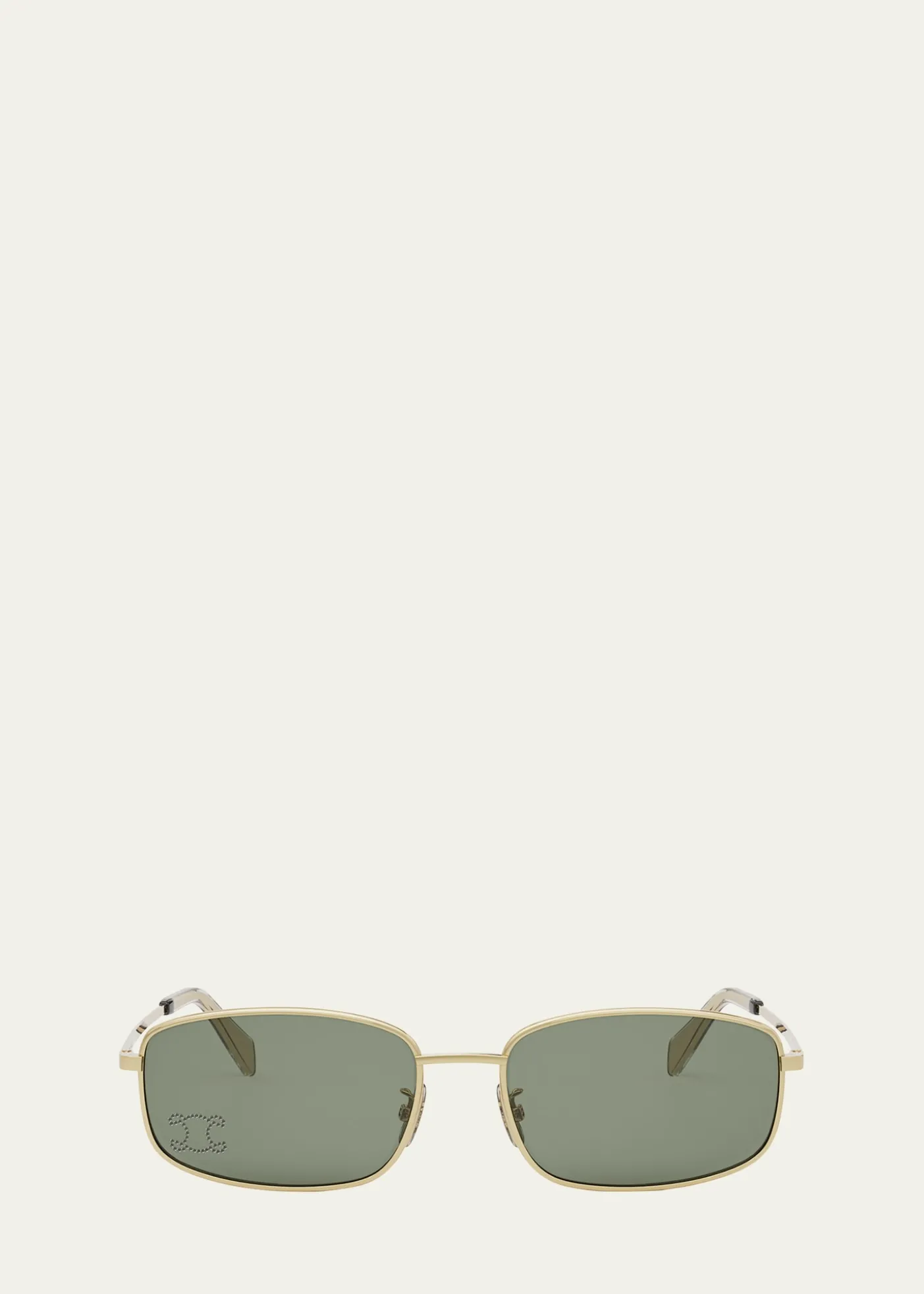 CelineEmbellished Triomphe Metal Rectangle Sunglasses