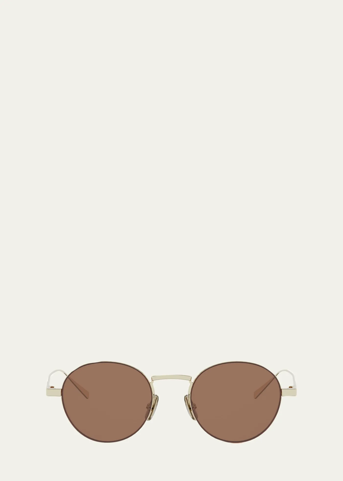 Celine49mm Metal Round Sunglasses