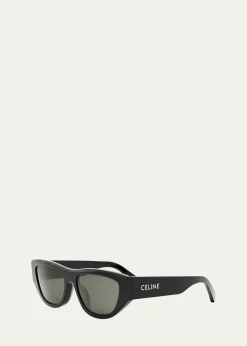 CelineMonochroms Acetate Cat-Eye Sunglasses
