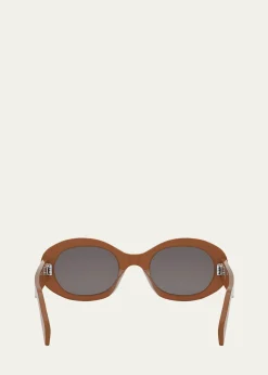 CelineTriomphe Acetate Oval Sunglasses