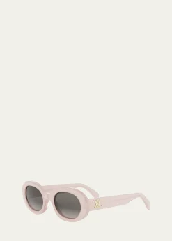 CelineTriomphe Acetate Oval Sunglasses