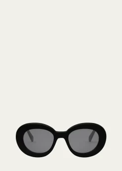 CelineTriomphe Acetate Round Sunglasses