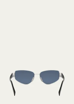 CelineTriomphe Metal Cat Eye Sunglasses