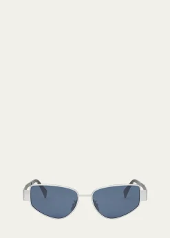 CelineTriomphe Metal Cat Eye Sunglasses