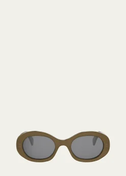 CelineTriomphe 52mm Oval Sunglasses