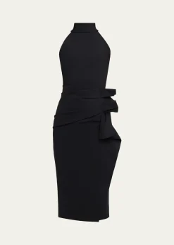 Chiara Boni La Petite RobeSleeveless Halter Ruched Dress