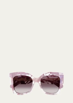 ChloeCH0252S Butterfly Gradiant Acetate Sunglasses