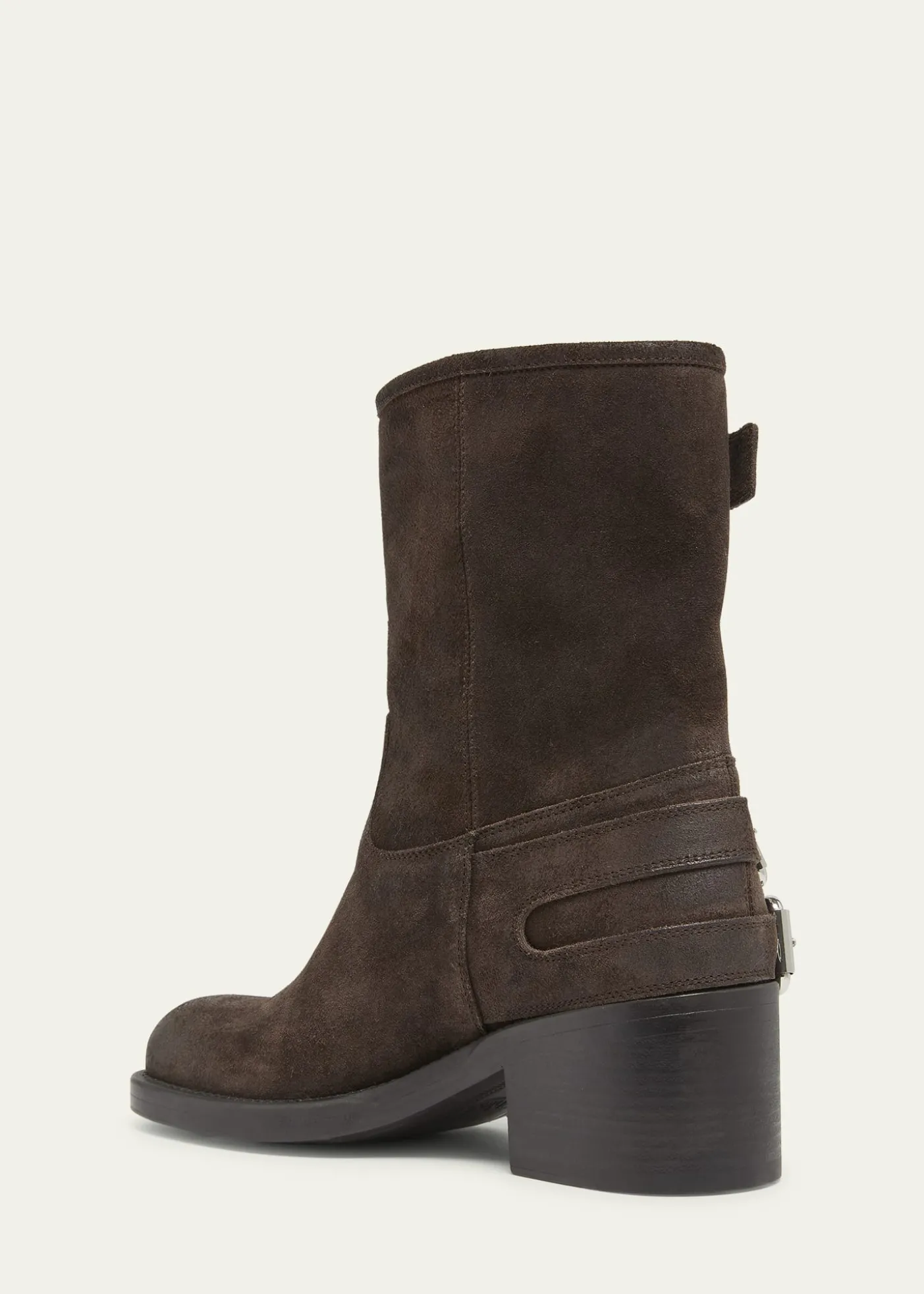 ChloeDakota Suede Moto Ankle Boots