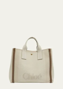 ChloeLarge Carry Tote Bag in Jacquard Canvas