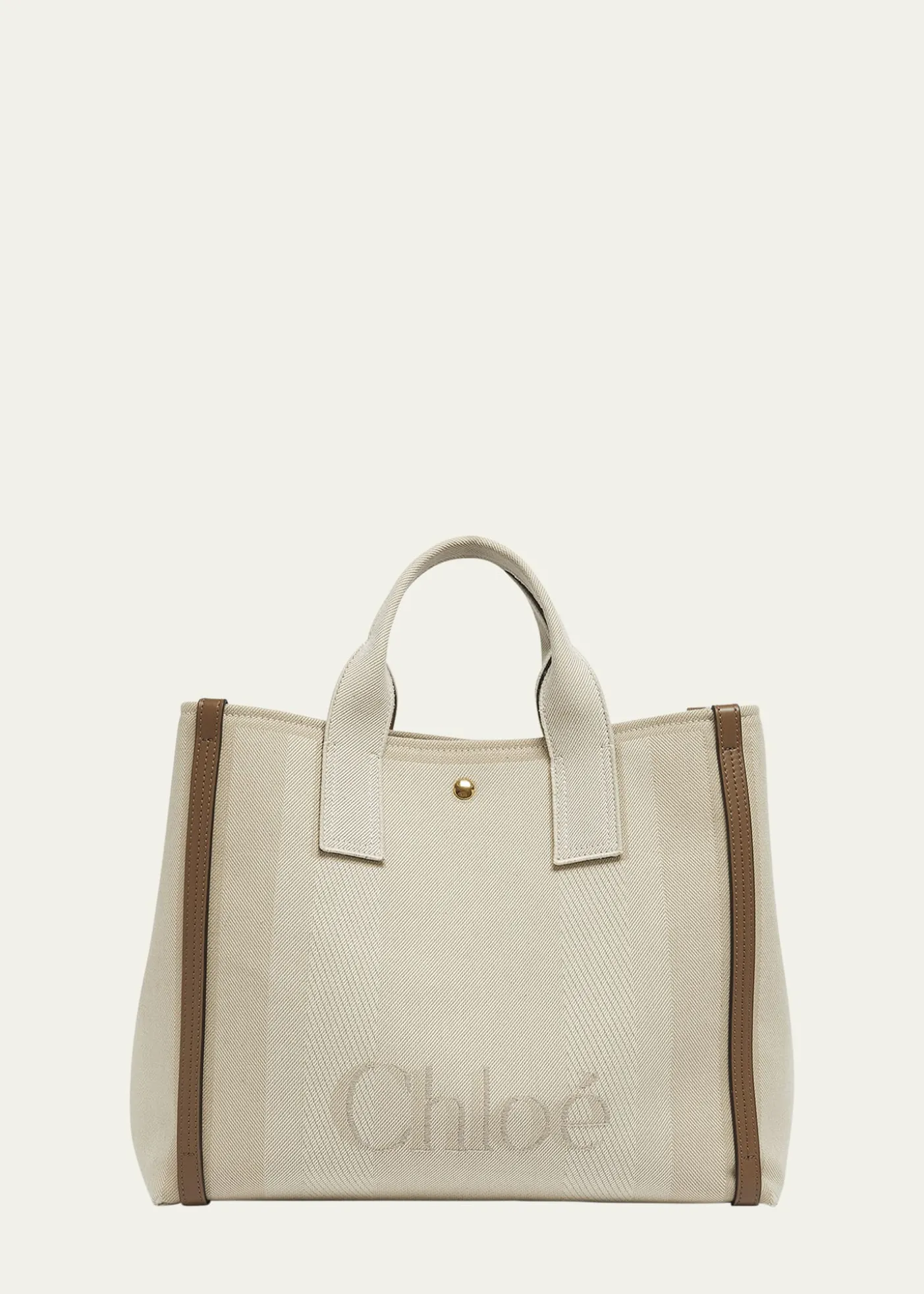 ChloeLarge Carry Tote Bag in Jacquard Canvas
