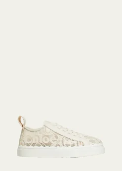 ChloeLauren Logo Lace Low-Top Sneakers