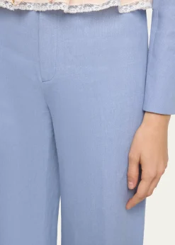ChloeLinen Wide-Leg Trousers