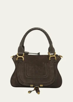ChloeMarcie Double Carry Satchel in Calfskin Suede