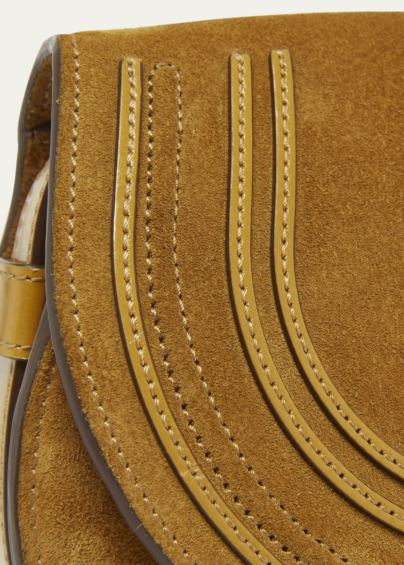 ChloeMarcie Flap Saddle Crossbody Bag in Suede