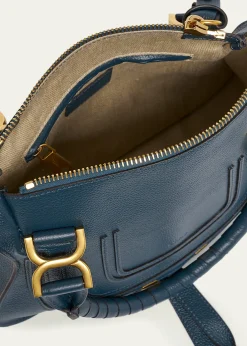 ChloeMarcie Small Satchel Bag in Grained Calfskin